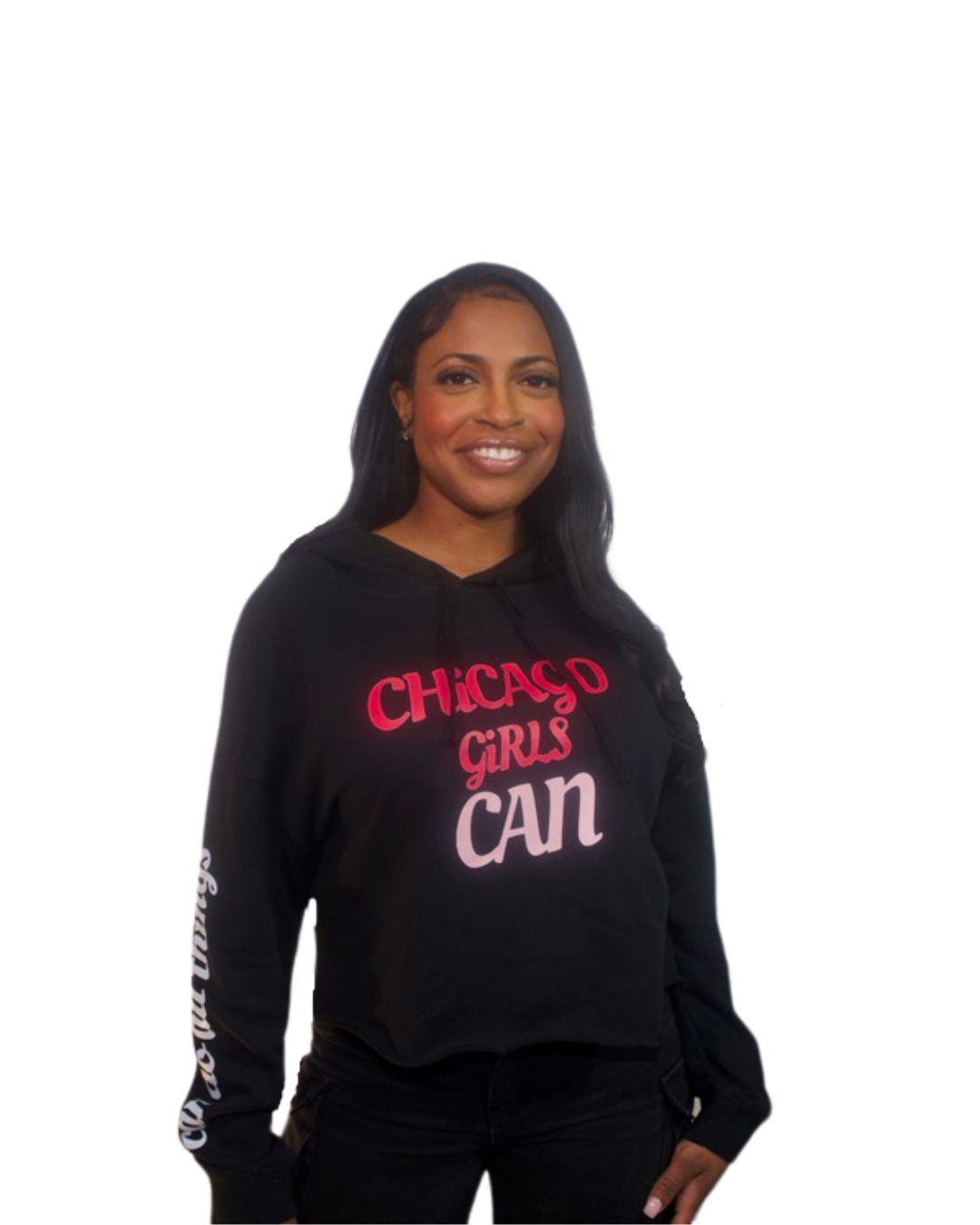 “Chicago Girls Can” Cropped Hoodie