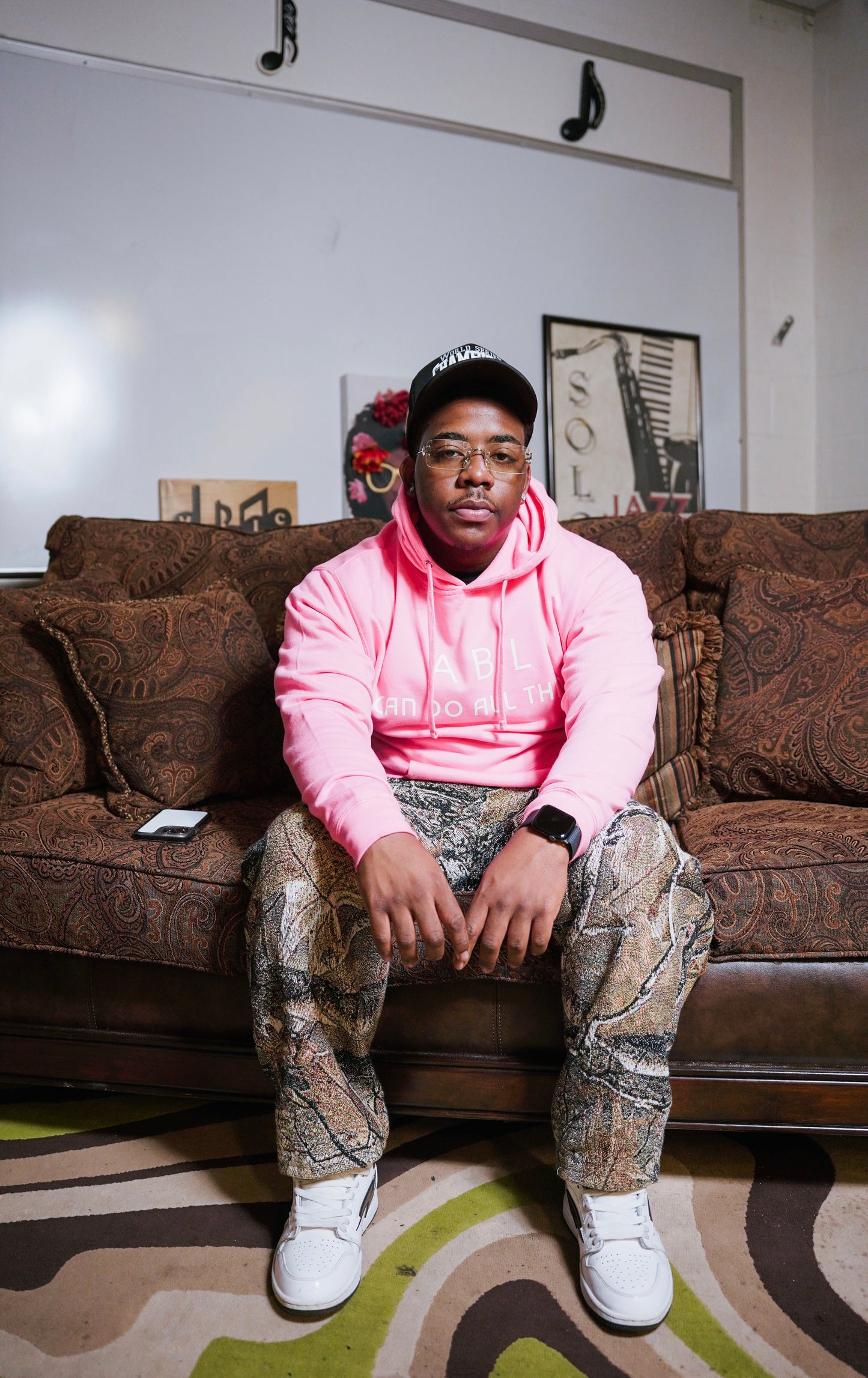 Pink “Aye BL” Hoodie